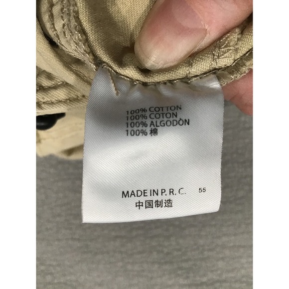 Brandy Melville Kim Cargo Pants OS Beige Utility Y2K Streetwear Low Rise Indie - Picture 8 of 8